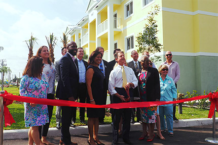 Neighborhood Renaissance Mango Cove ribbon cutting