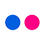 Flickr logo white 100p 2018