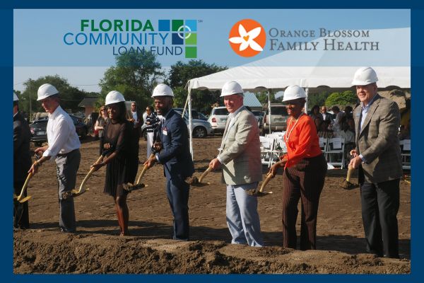 Orange Blossom Family Health groundbreaking at Ivey Lane